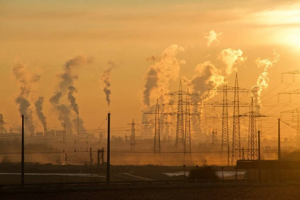 Pollution in a city