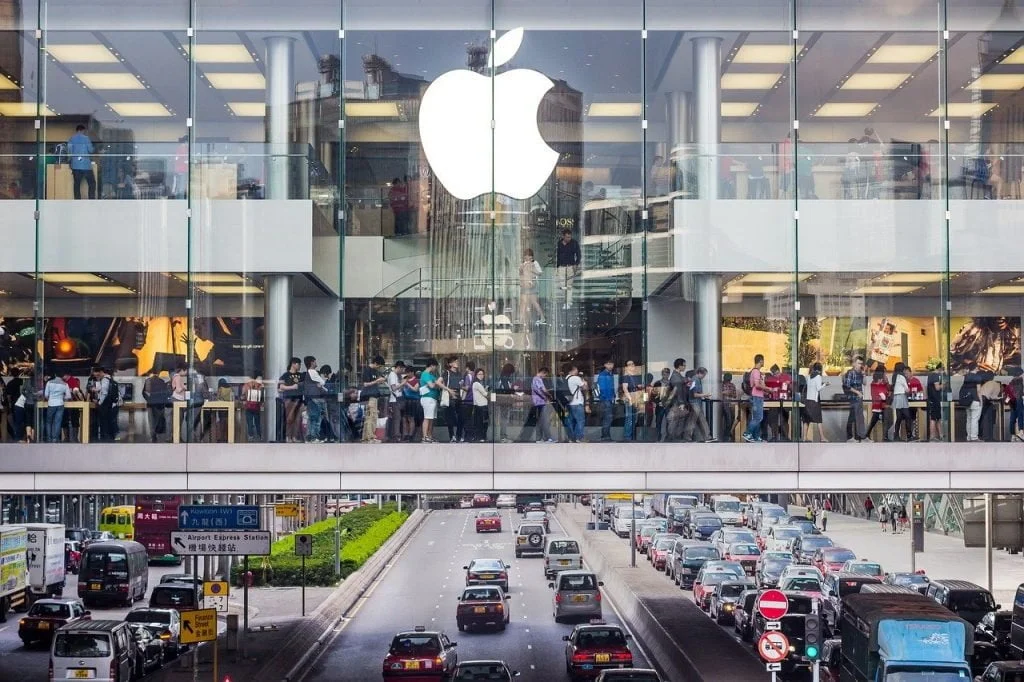 An Apple Store in Hong Kong