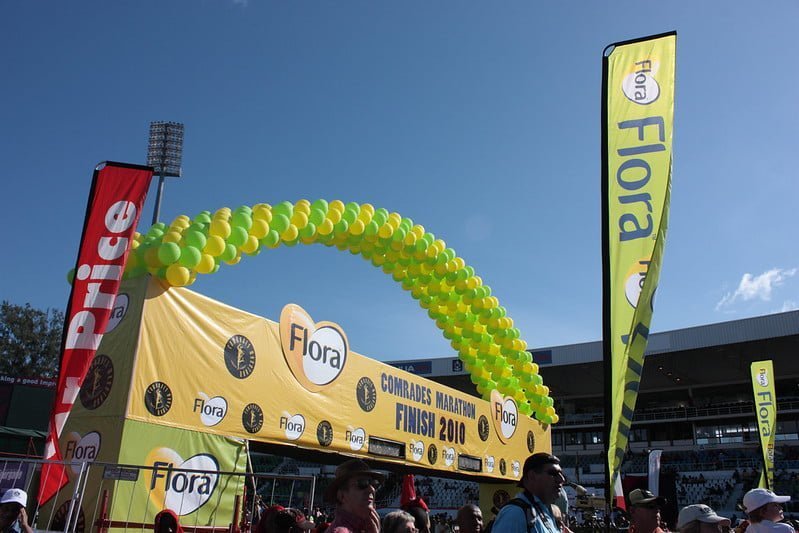 The Finish line of the Comrades Marathon in 2010