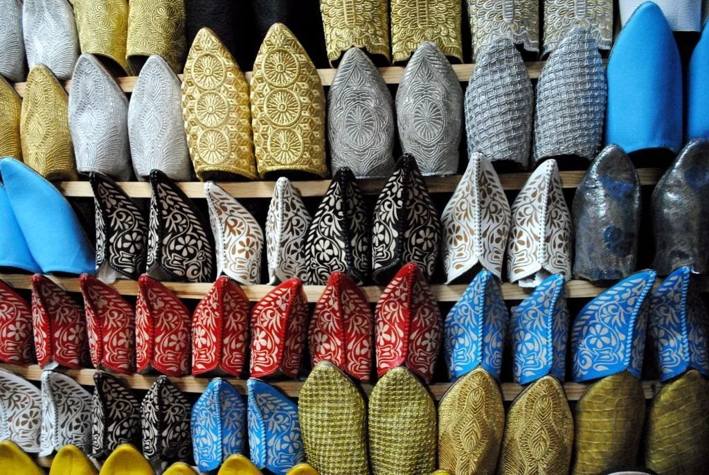 Babouche Slippers in Morocco;
